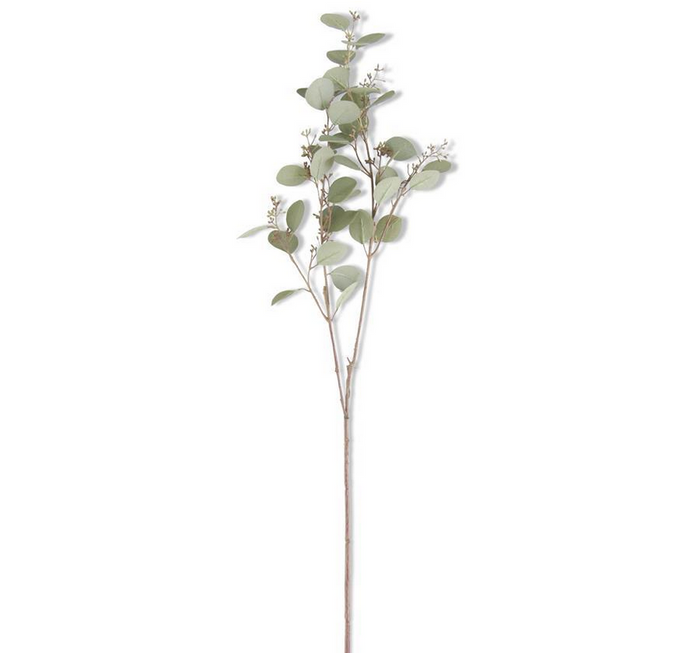 33" Green Budding Eucalyptus Stem