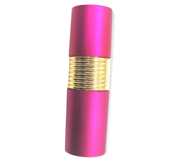 4.5 Inch Pucker-Up Lipstick Hidden Knife Dark Purple with Gold Trim - AnyTime Blades