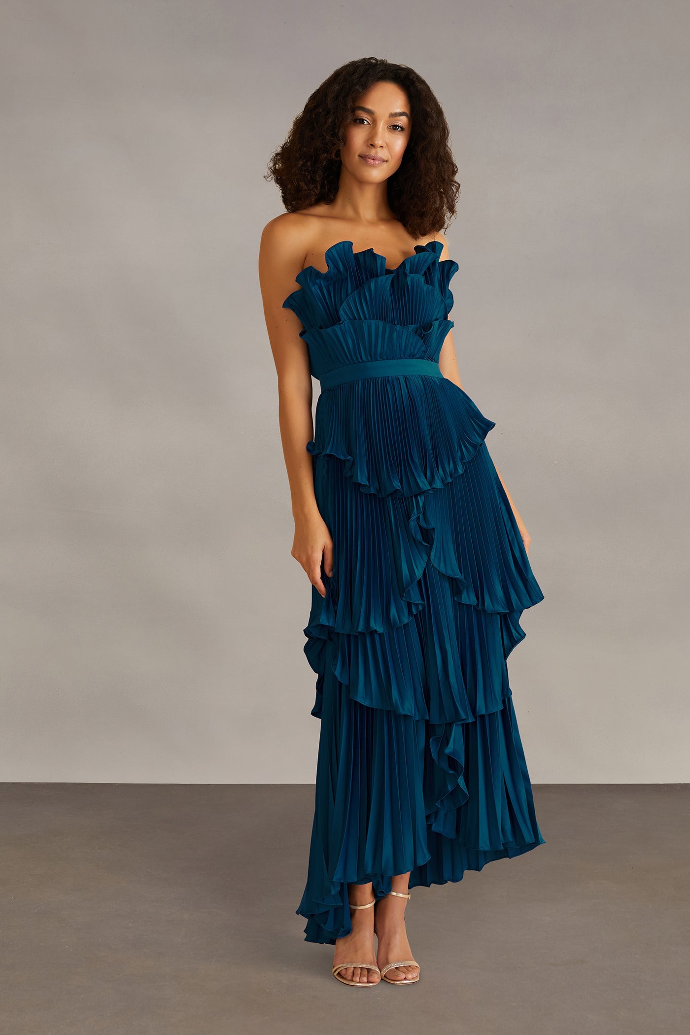 Judah Scallop Pleated Dress