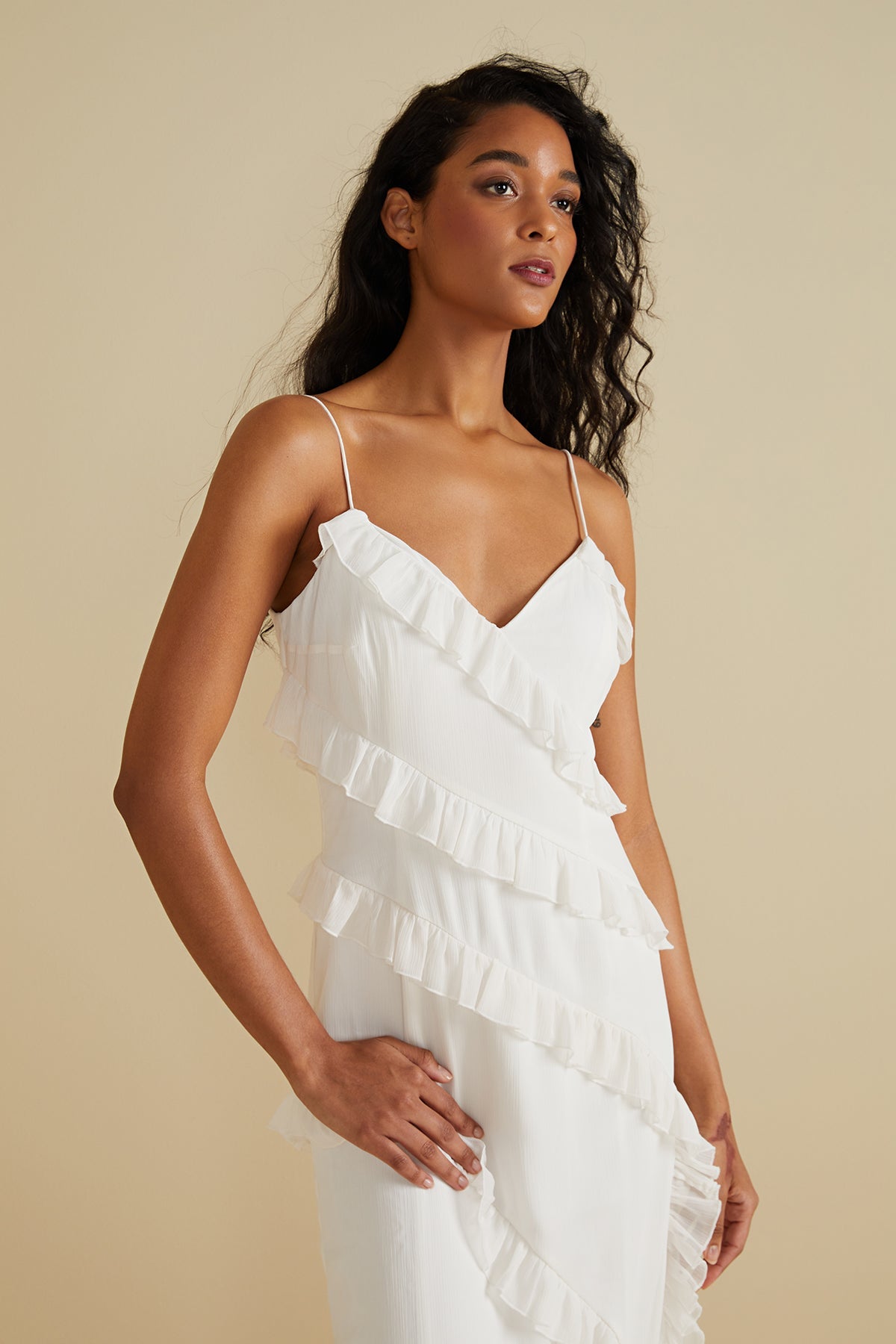 Chara Ruffle Gown
