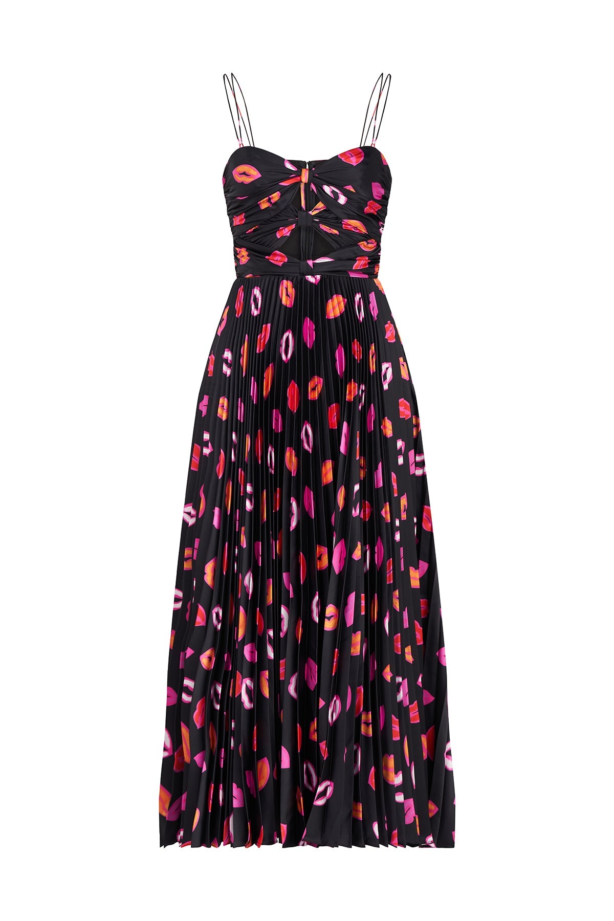 Afra Pleated Midi Dress