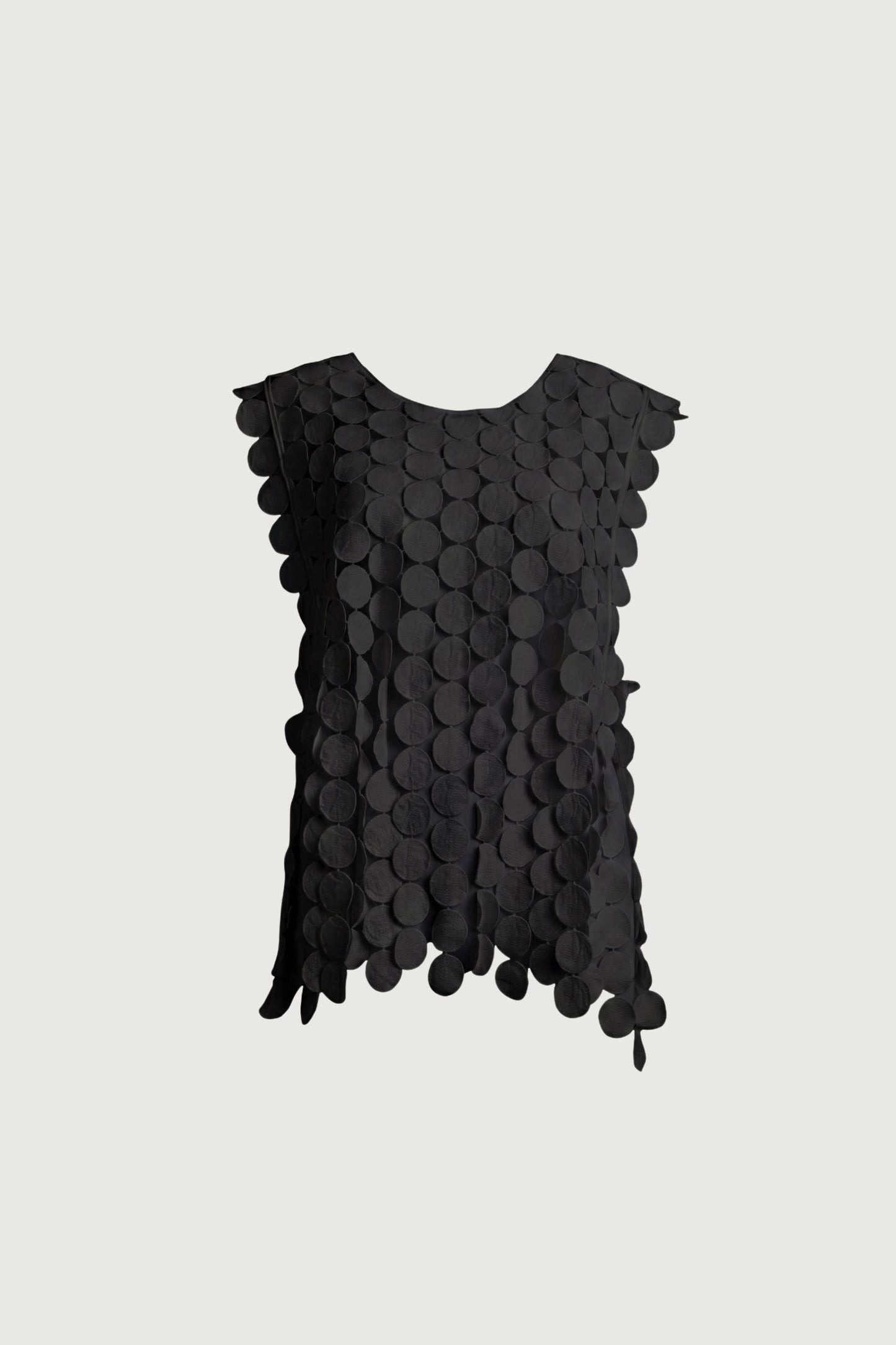 HONEY COMB CUTOUT WOVEN TOP