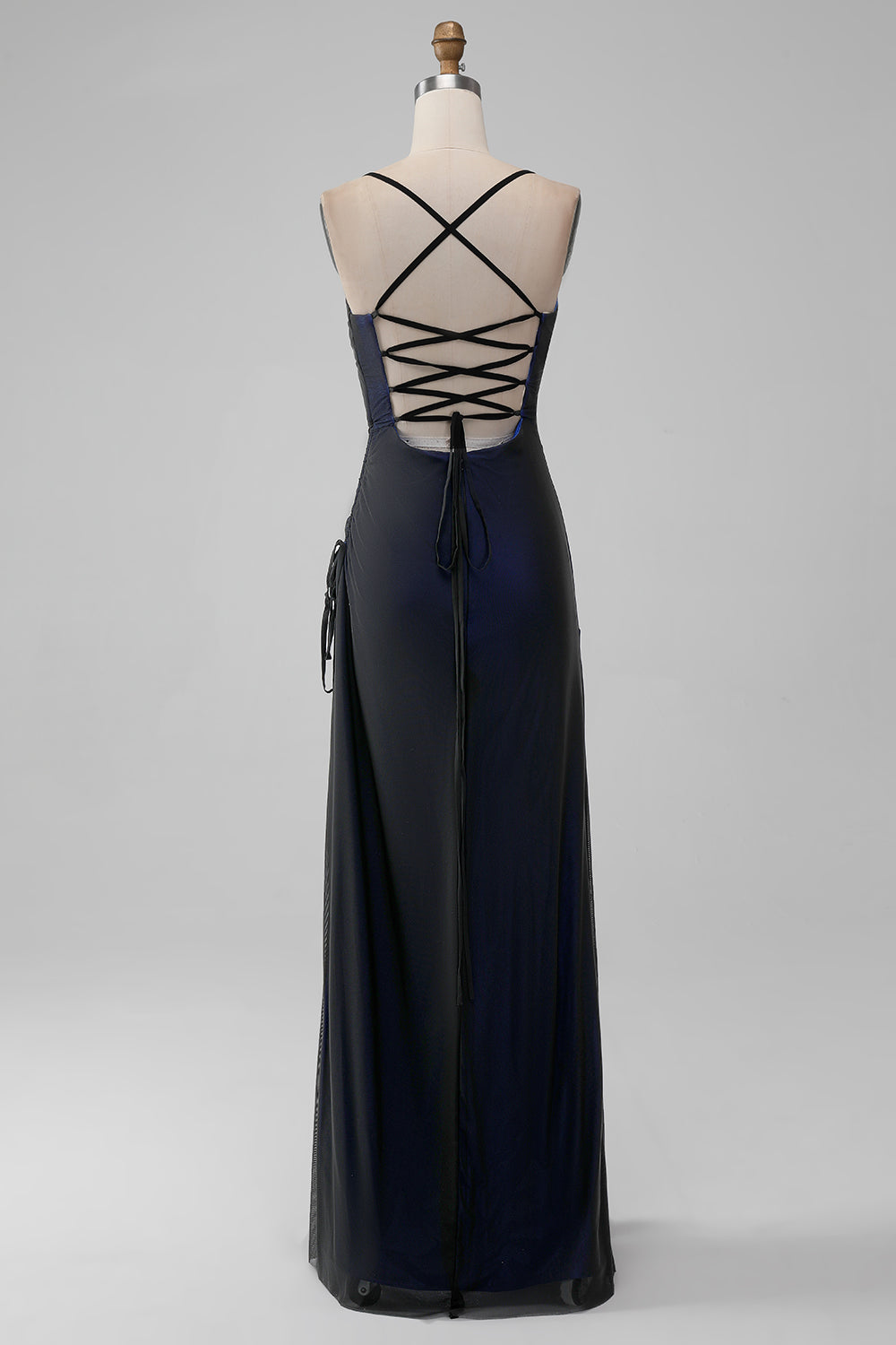 Sheath Spaghetti Straps Bridesmaid Dress With Elasticity