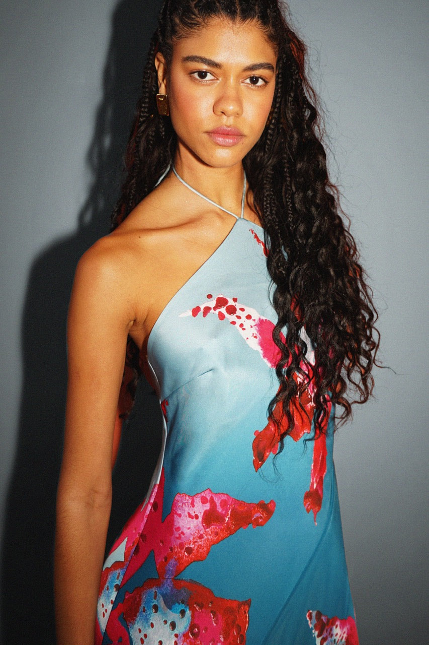 Alohi Placed Print Dress