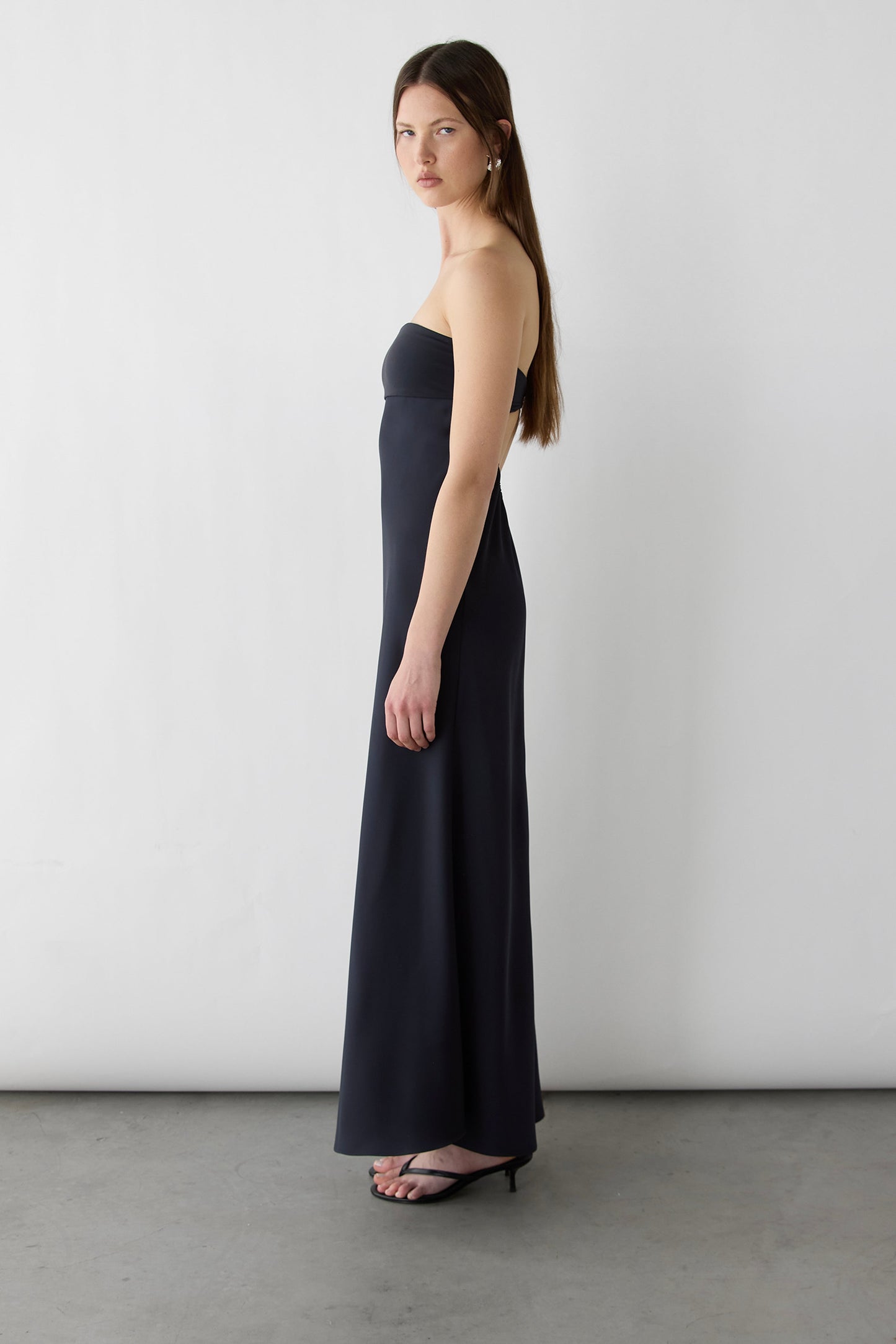 TUBE MAXI DRESS WITH SCARF