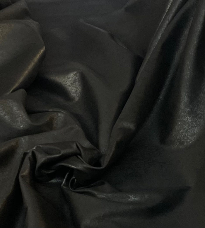 Faux Leather - Distressed Black