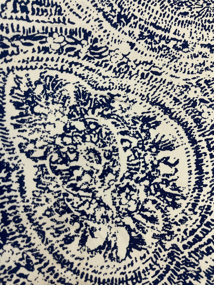 Cotton Spandex Print - Antique Paisely