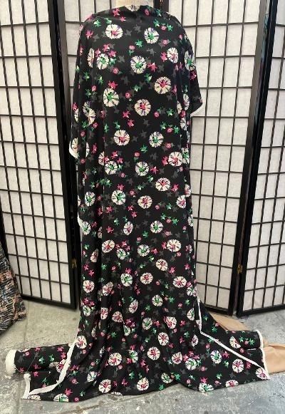 Dancing Ballerina Print Silk Georgette