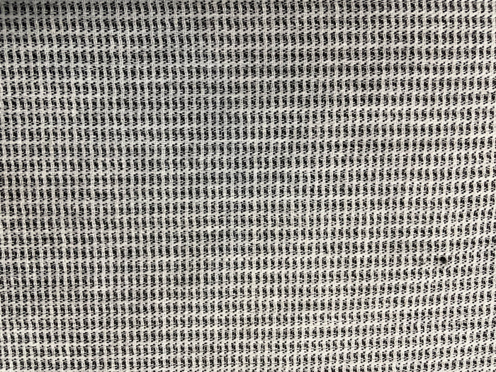 Geometric Textured Rayon - Black & White