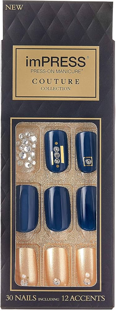 ImPRESS Press-On Manicure Couture Collection Multicolor Nails, 1 Pack
