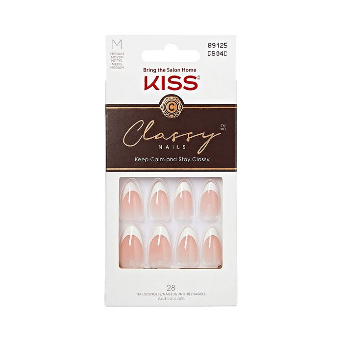 Kiss Classy Medium Pink Gel Nails 89125, 1 Pack