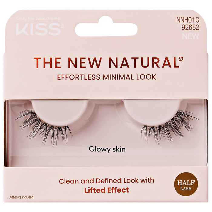 Kiss The New Natural Lashes Glowy Skin, 1 Pair