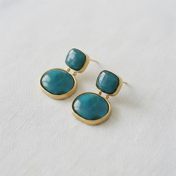 Natural Shell Iridescent Earrings