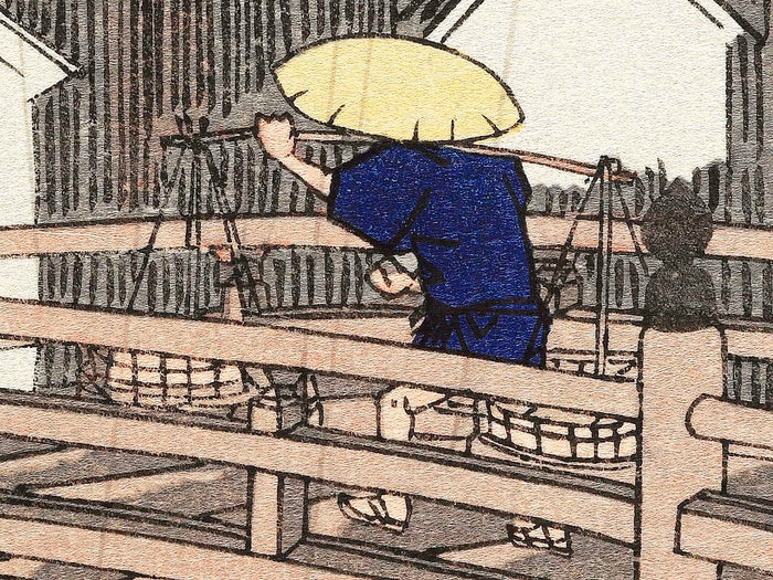 Nihonbashi no hakuu from the series Toto meisho by Utagawa Hiroshige, (Large print size) / BJ342-664