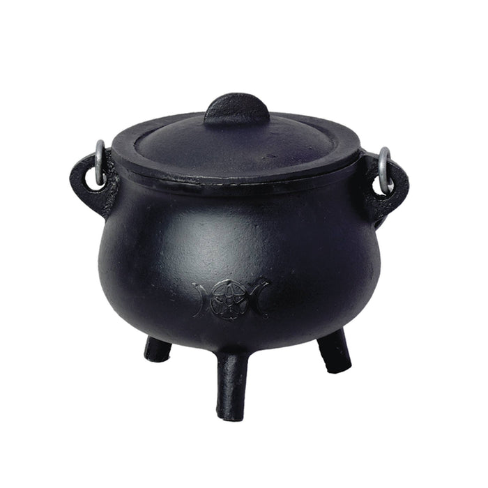 Triple Moon Cast Iron Cauldron (6 in.)
