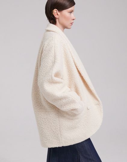 Woven Boucle Lurex Poly /Rayon - Black, Grey, White & Silver
