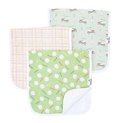 3 Pack Premium Burp Cloths - Bogey