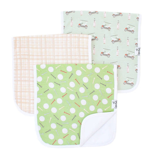 3 Pack Premium Burp Cloths - Bogey