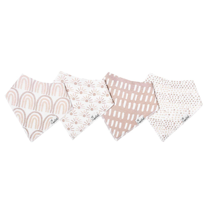 4 Pack Baby Bandana Bibs - Bliss