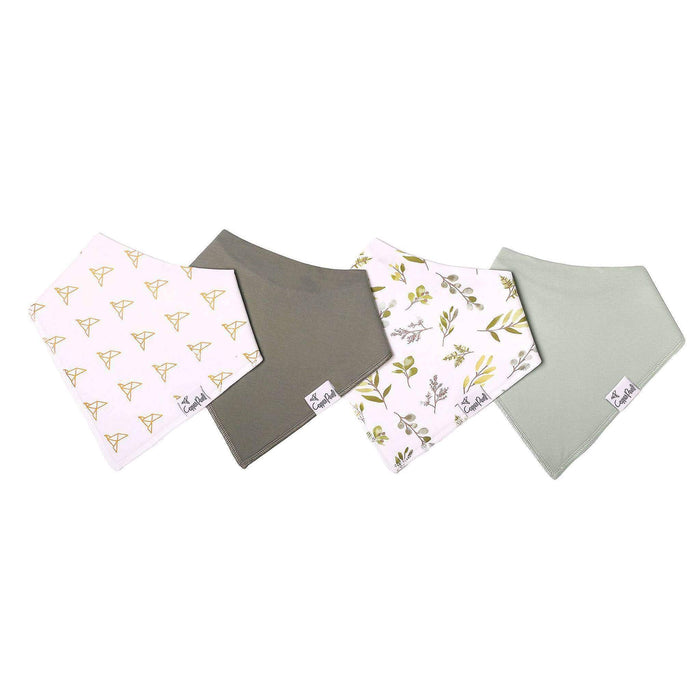 4 Pack Baby Bandana Bibs - Haven