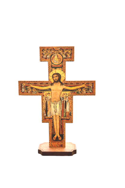5 1/2" San Damiano Cross with Base
