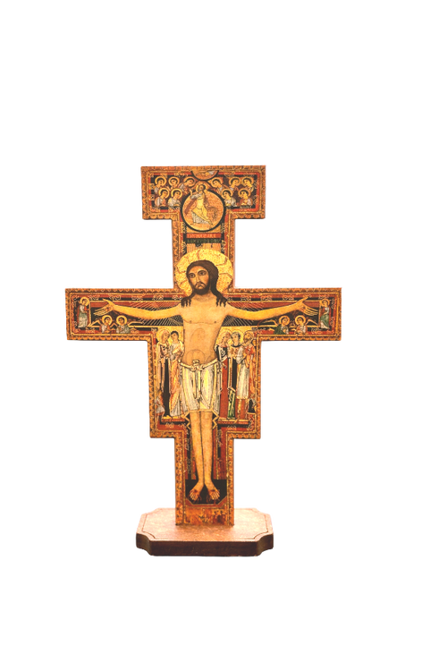 5 1/2" San Damiano Cross with Base