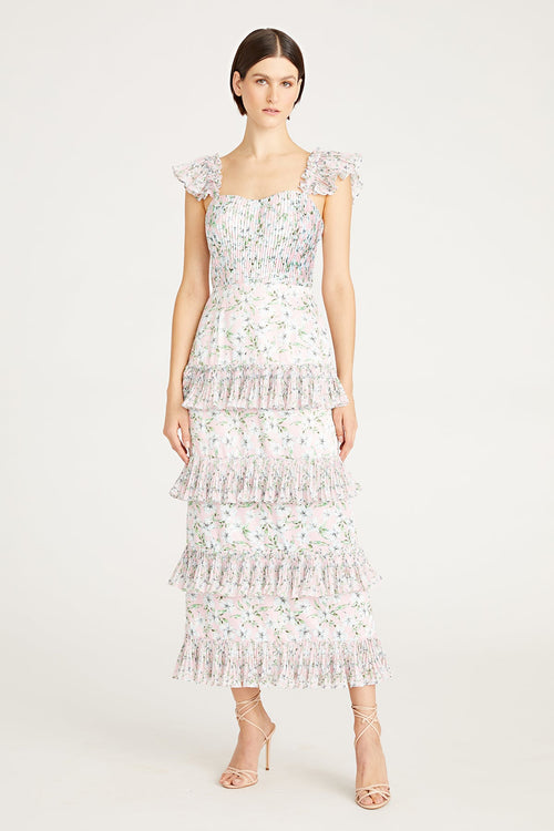 Grady Combo Pleated Dress