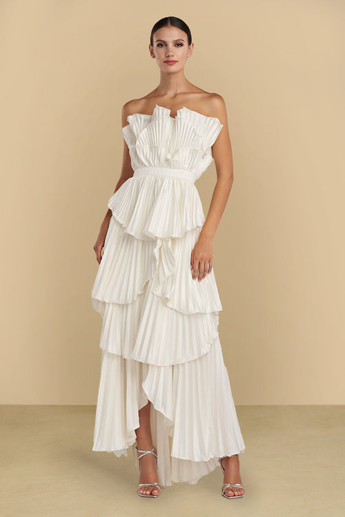 Judah Scallop Pleated Dress