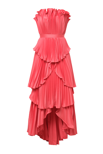 Janey Tiered Shell Midi Dress