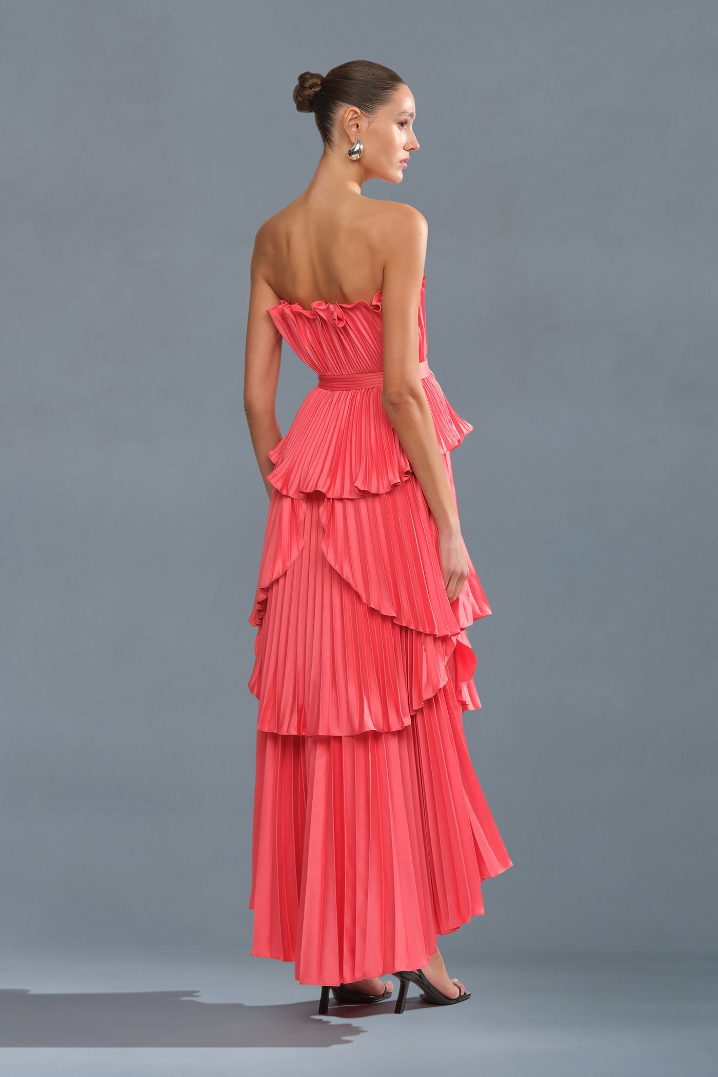 Janey Tiered Shell Midi Dress