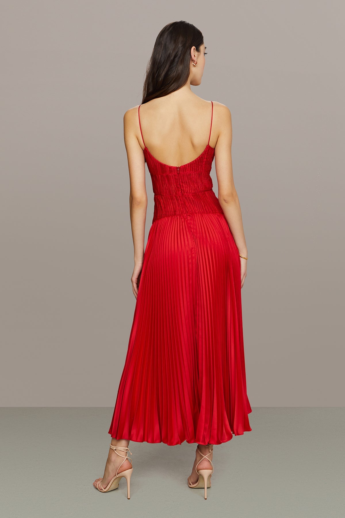 Cherry Drop Waist Midi