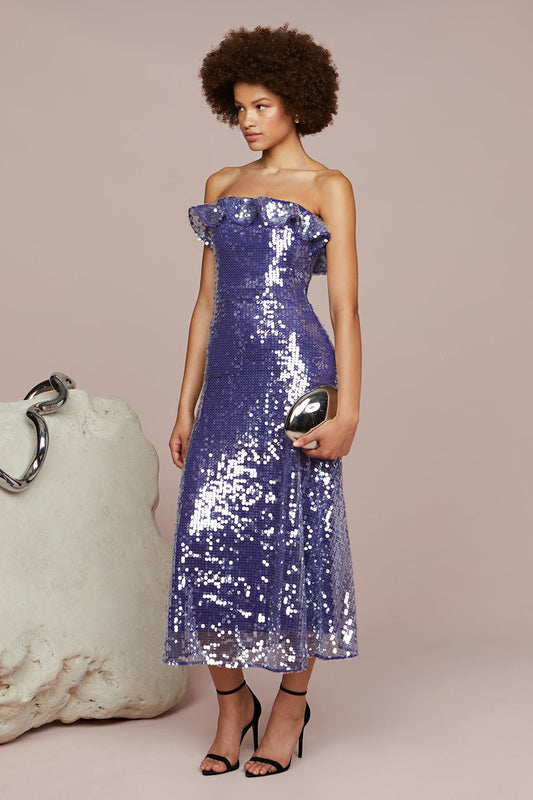 Braeylnn Mesh Sequin Midi