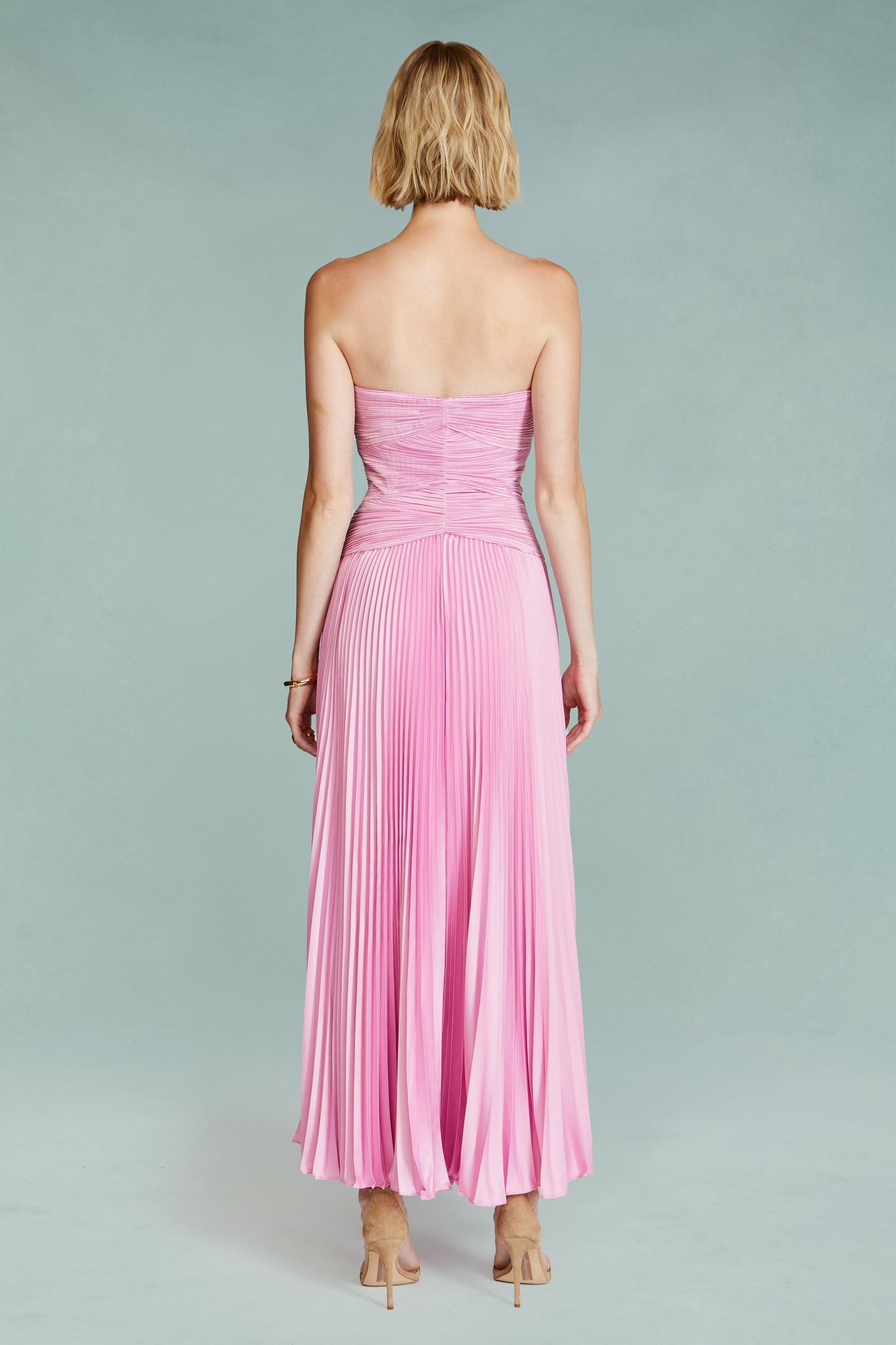 Carolynn Pleated Midi Dress