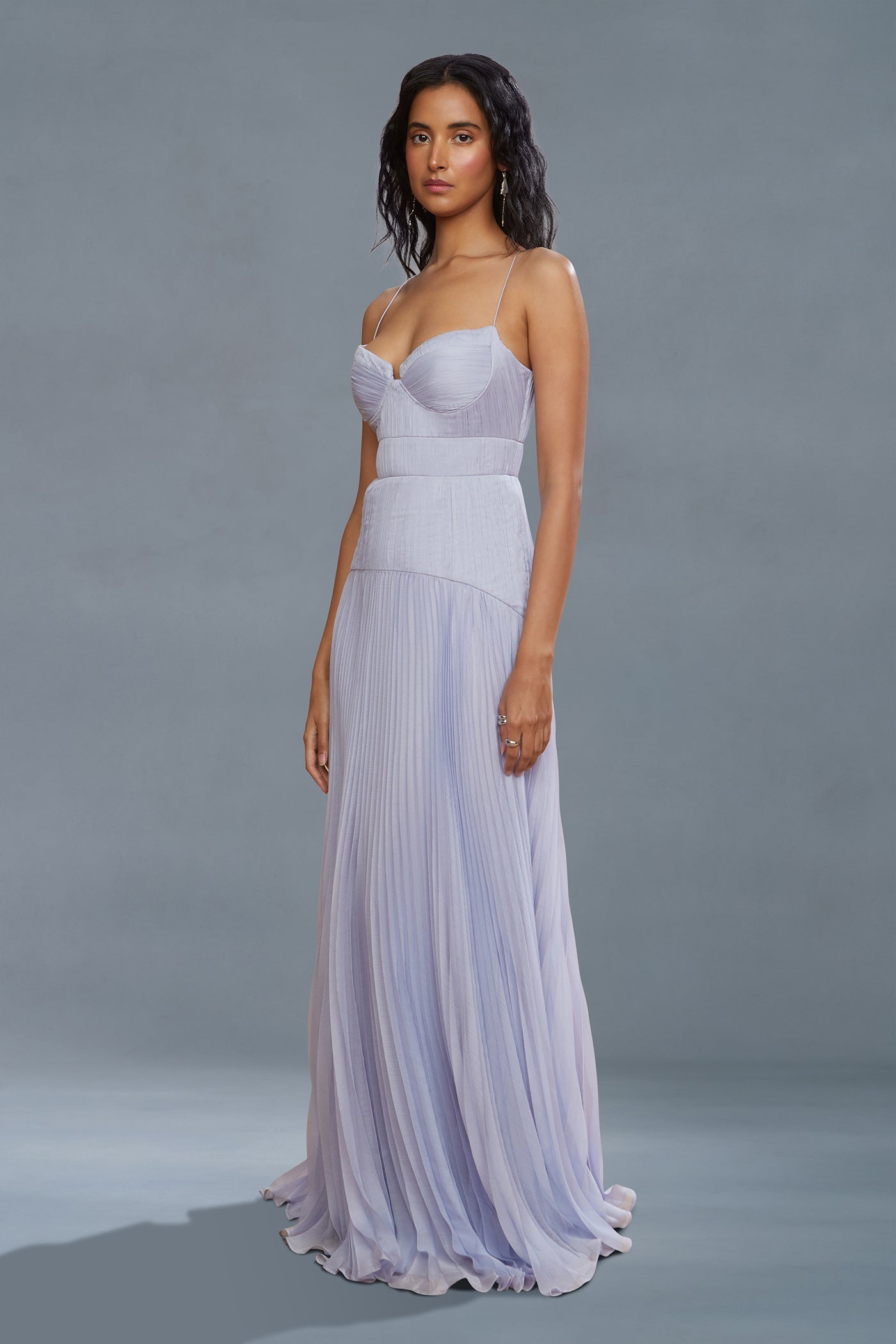 Saylor Pleated Gown
