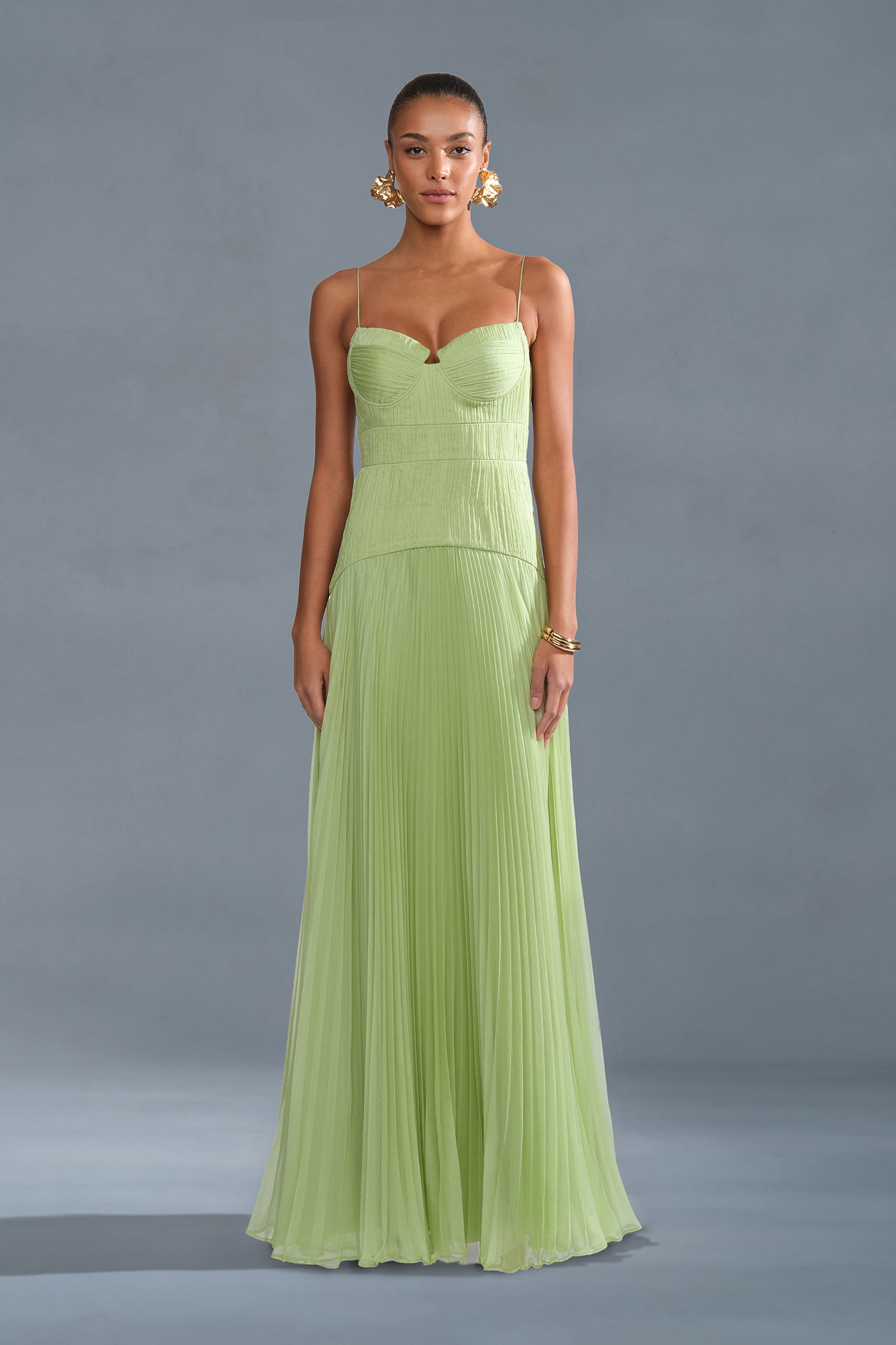 Saylor Pleated Gown