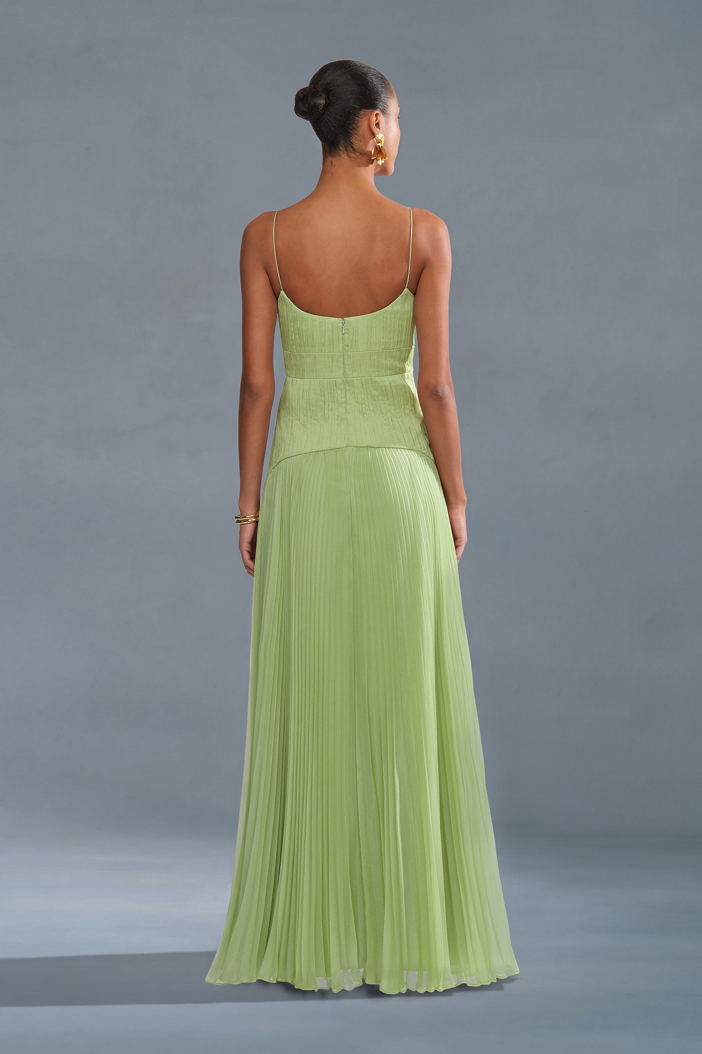 Saylor Pleated Gown