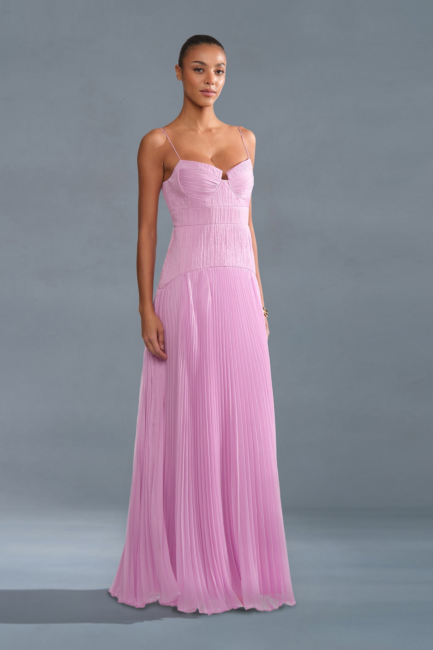 Saylor Pleated Gown