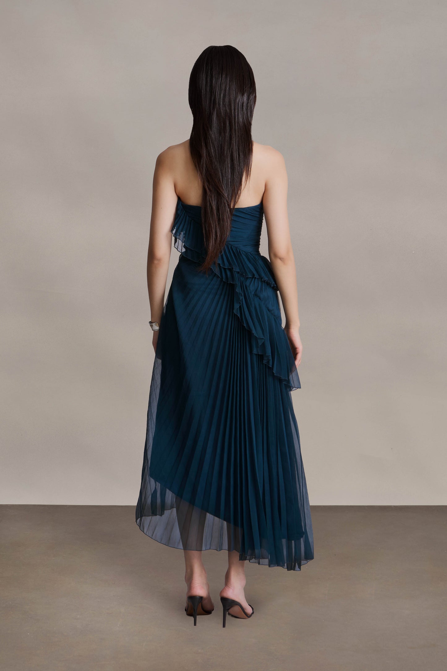 Caitlyn Strapless Midi Dress