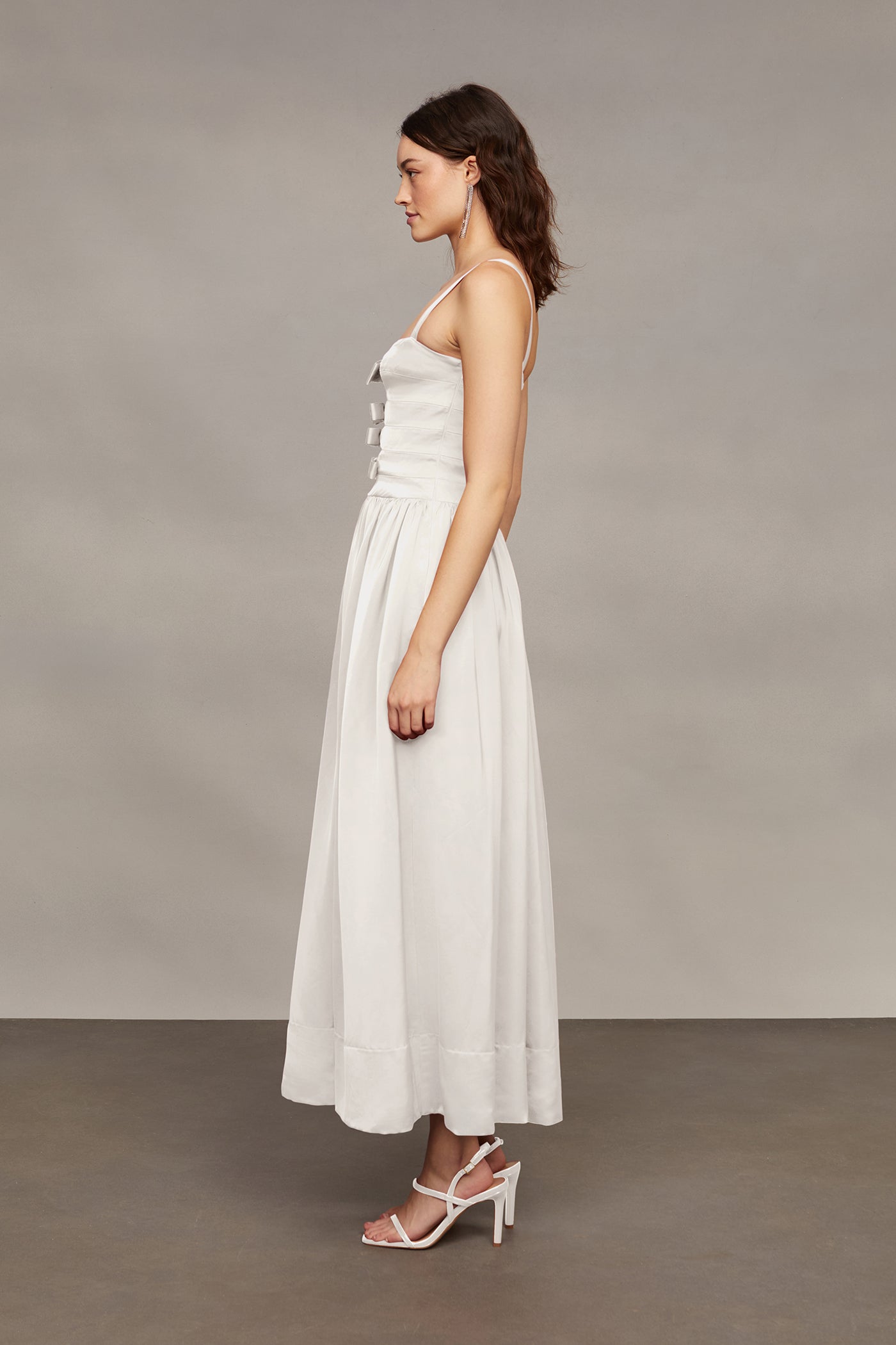 Lima Slashed Midi Dress