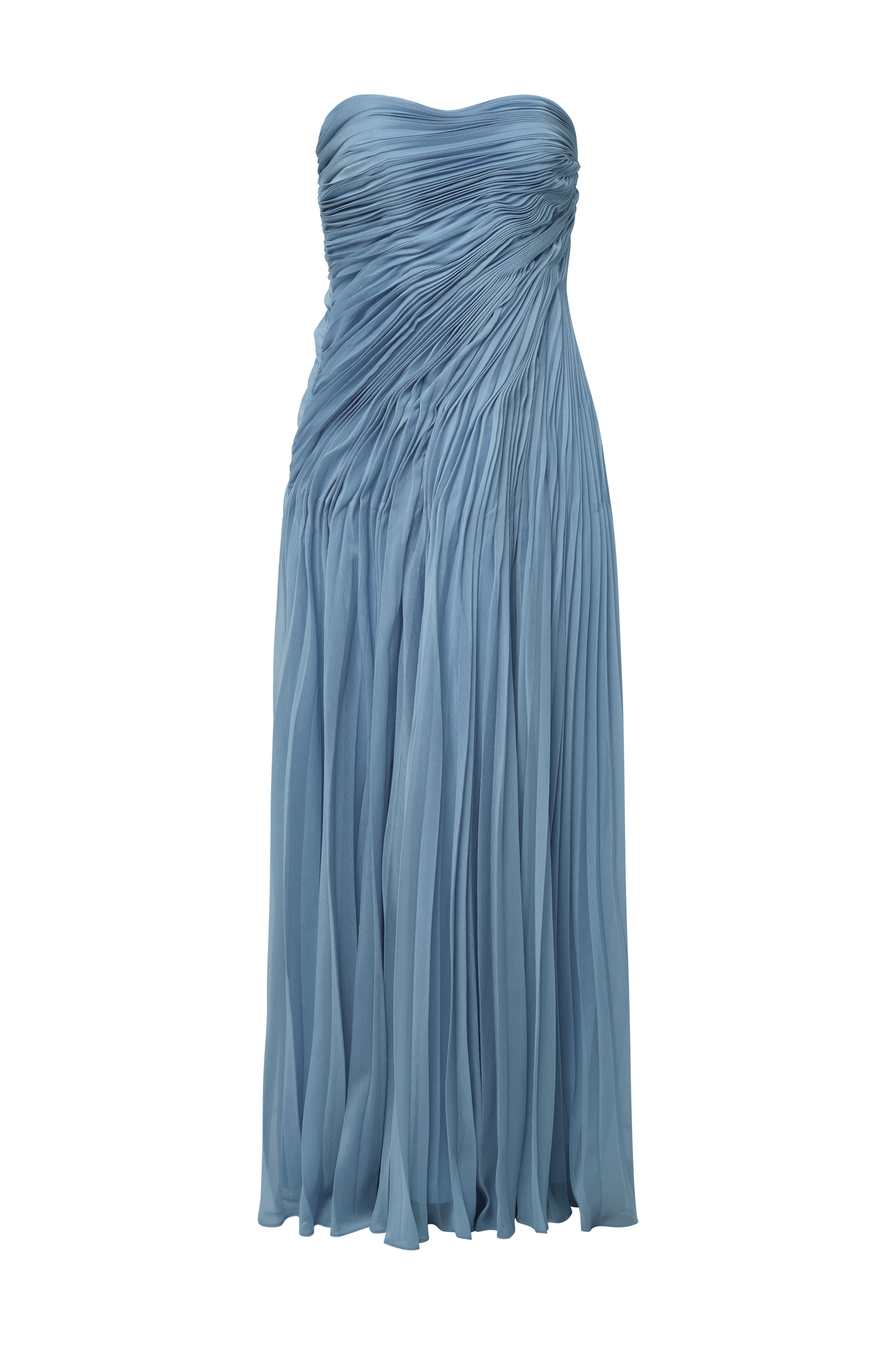 Elea Asymmetrical Pleated Gown