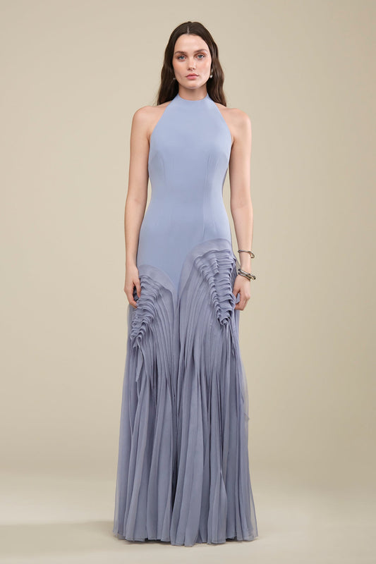 Elani Pleated Gown