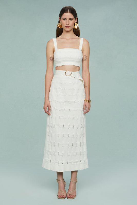 Gabi Textured Twill Top