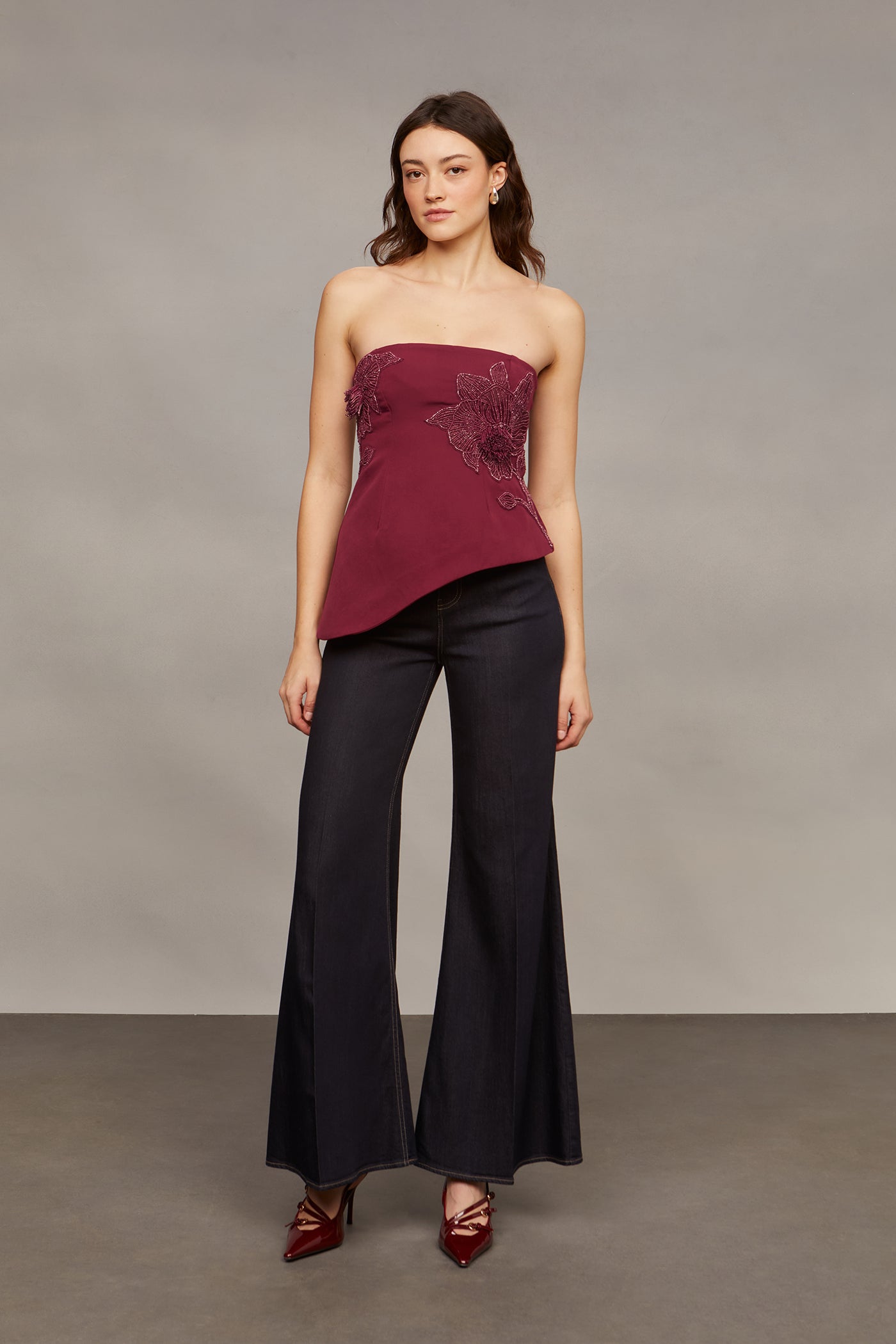 Ardell Beaded Floral Top