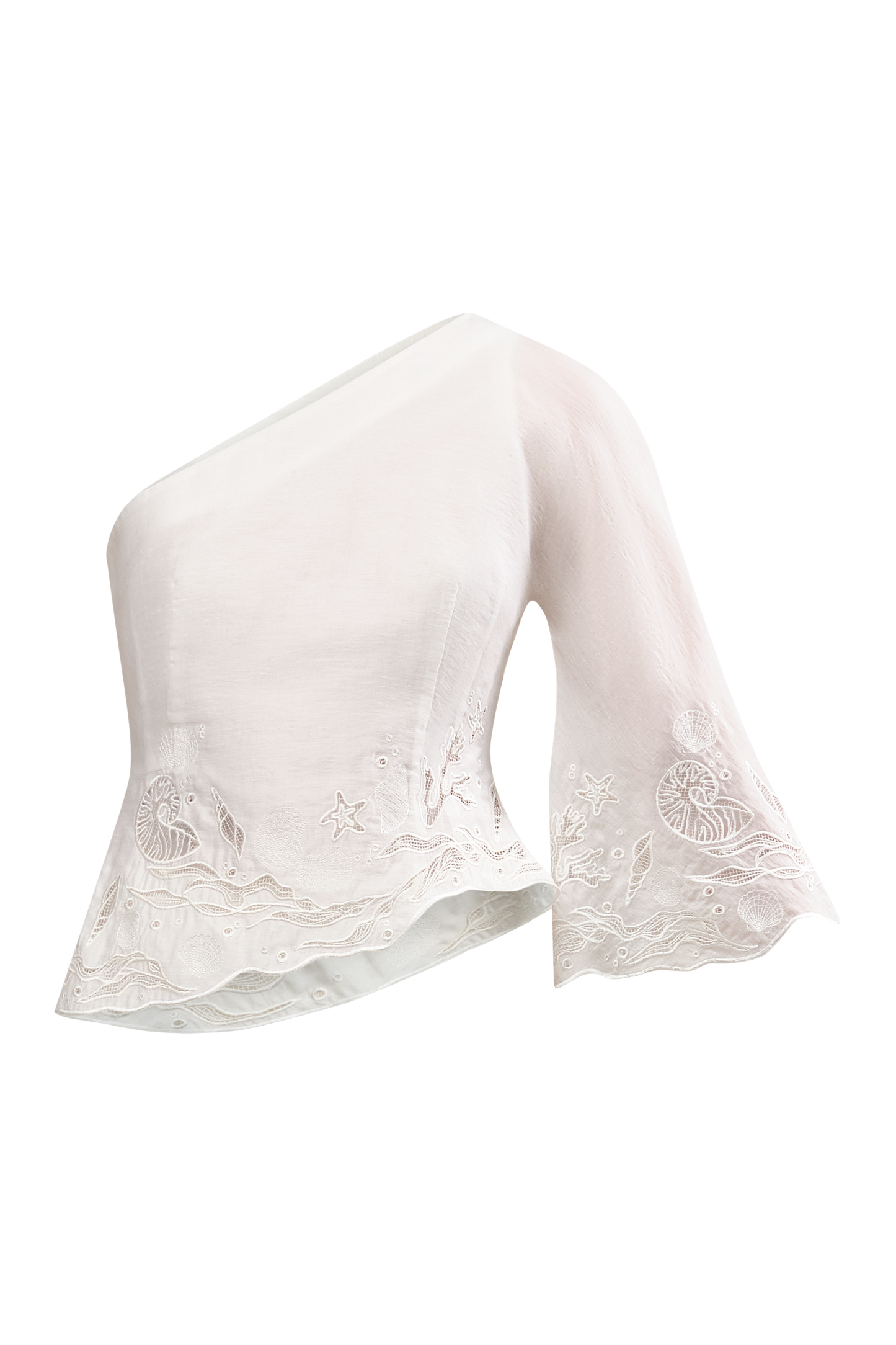 Olive Embroidered Top