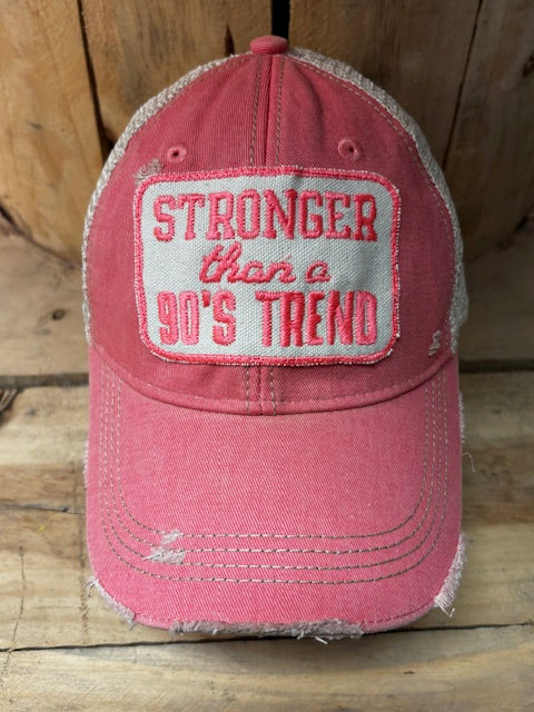 90's Trend Distressed Mesh Snapback Baseball Cap