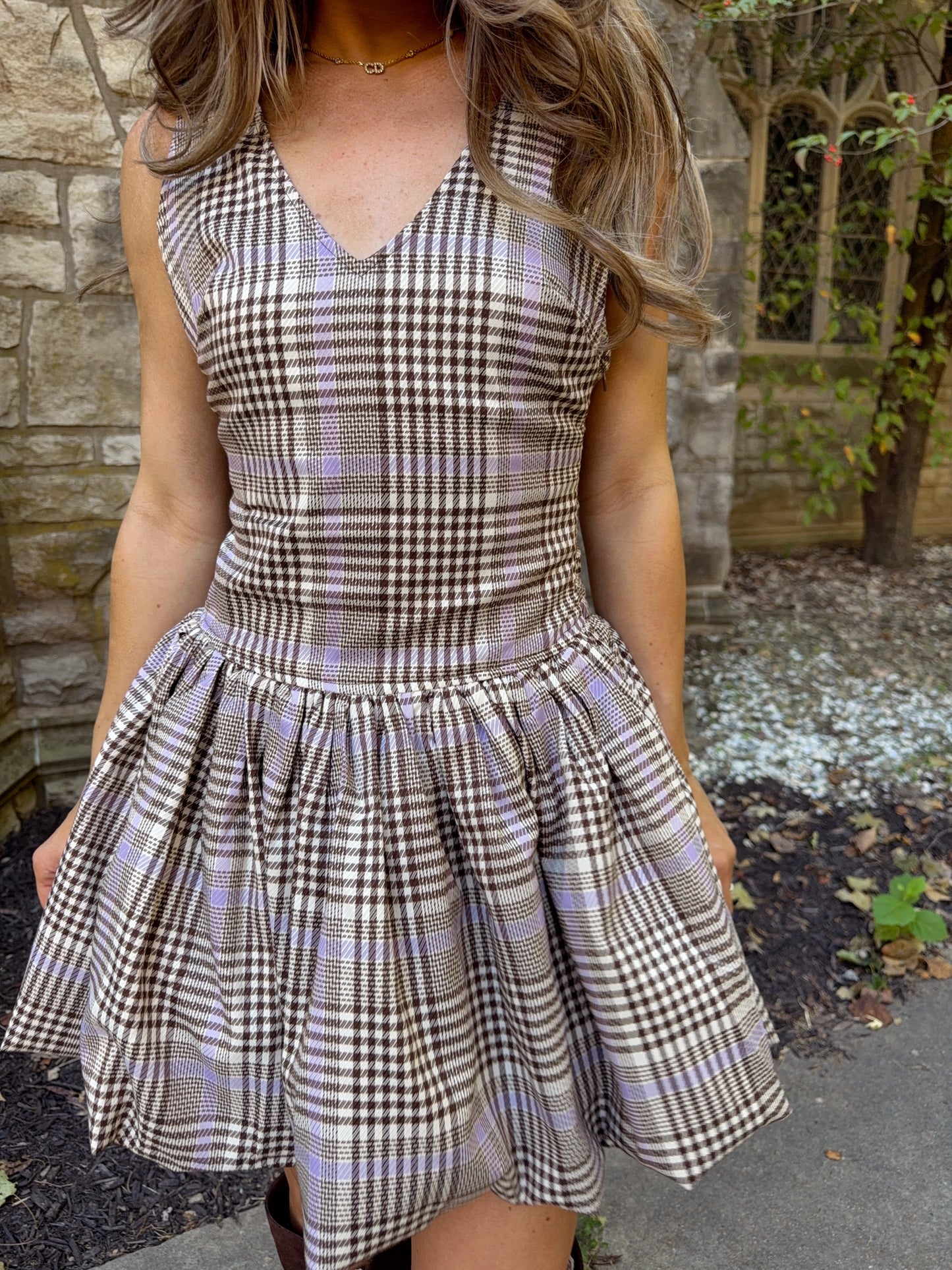 Vivienne Plaid Mini Dress
