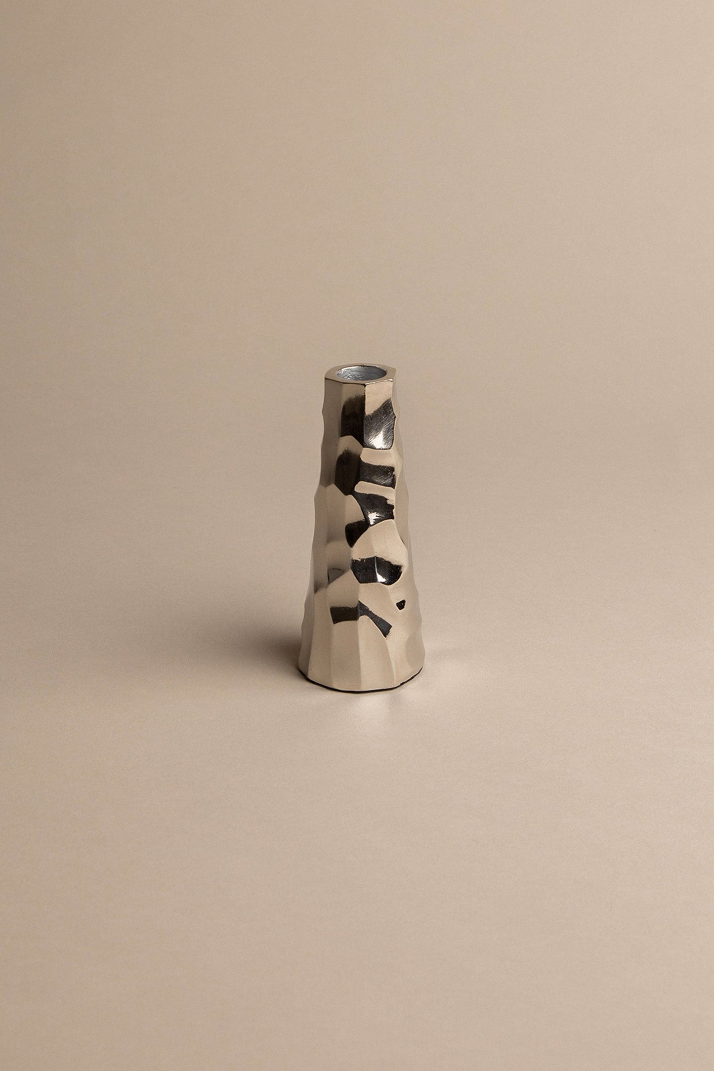 SMALL MERCURY TAPER CANDLE HOLDER