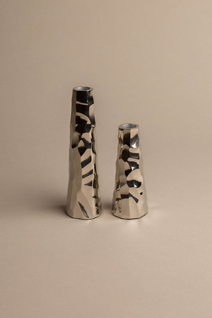 SMALL MERCURY TAPER CANDLE HOLDER