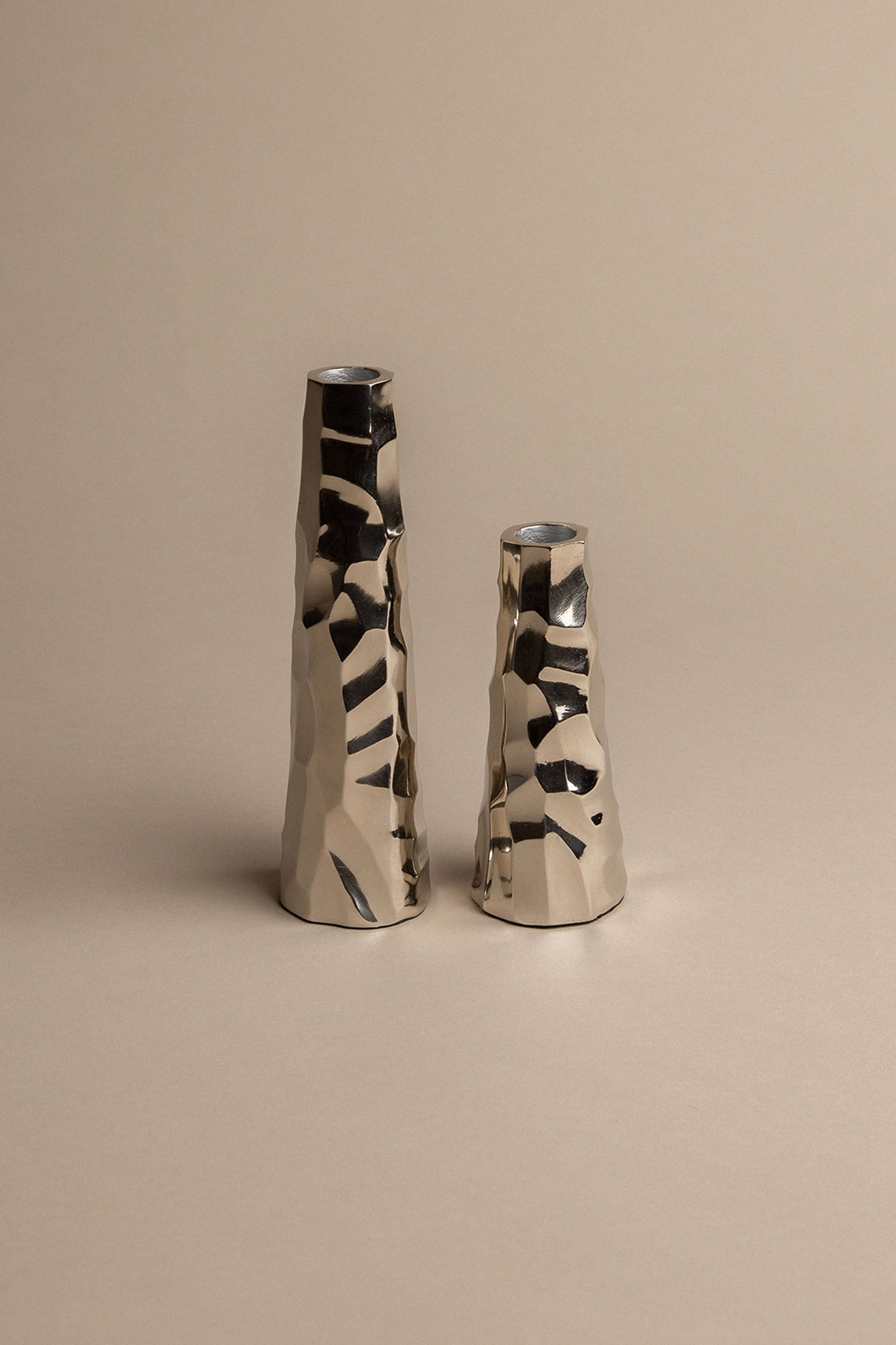 LARGE MERCURY TAPER CANDLE HOLDER