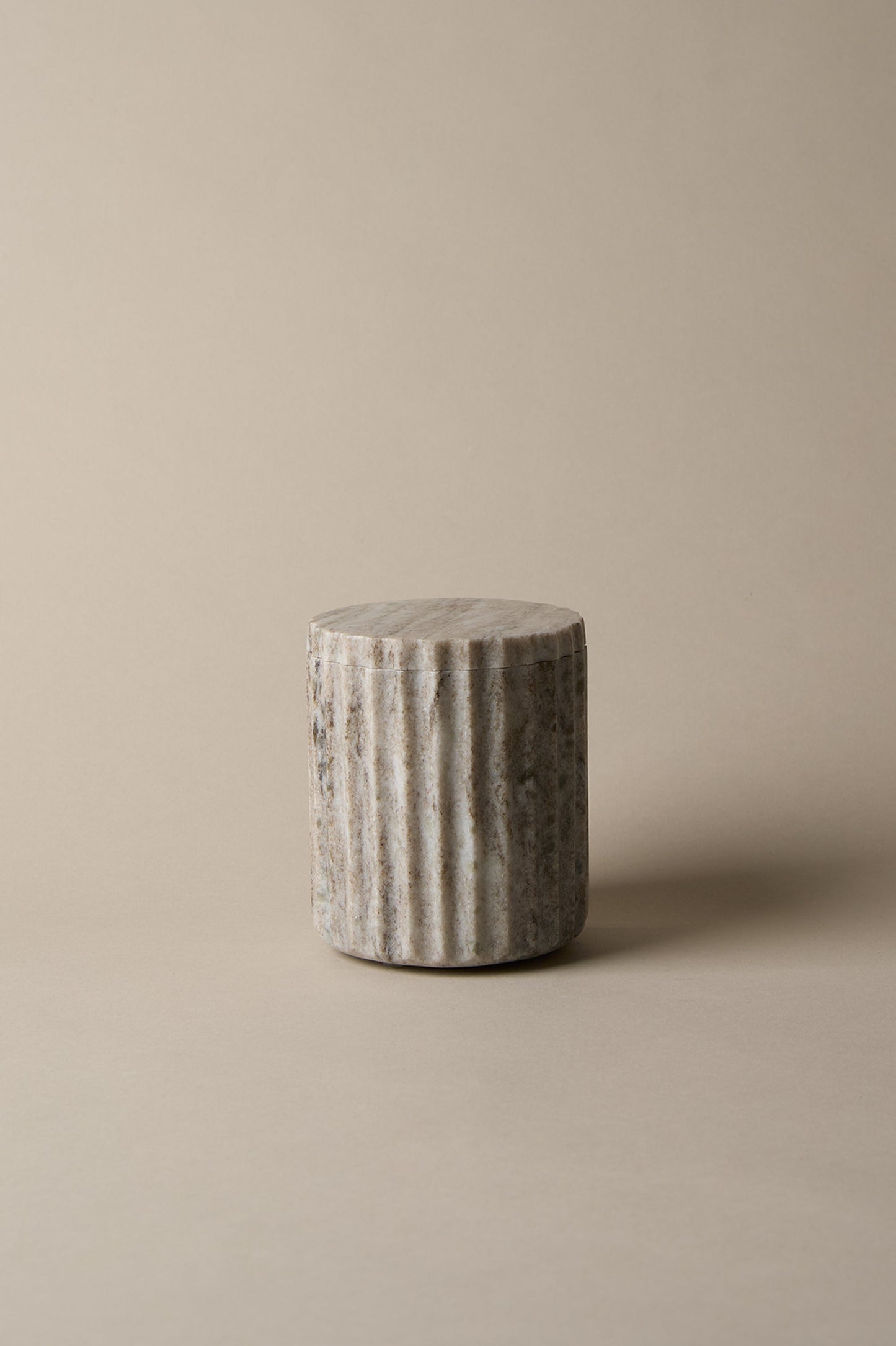 TALL MARBLE CANISTER
